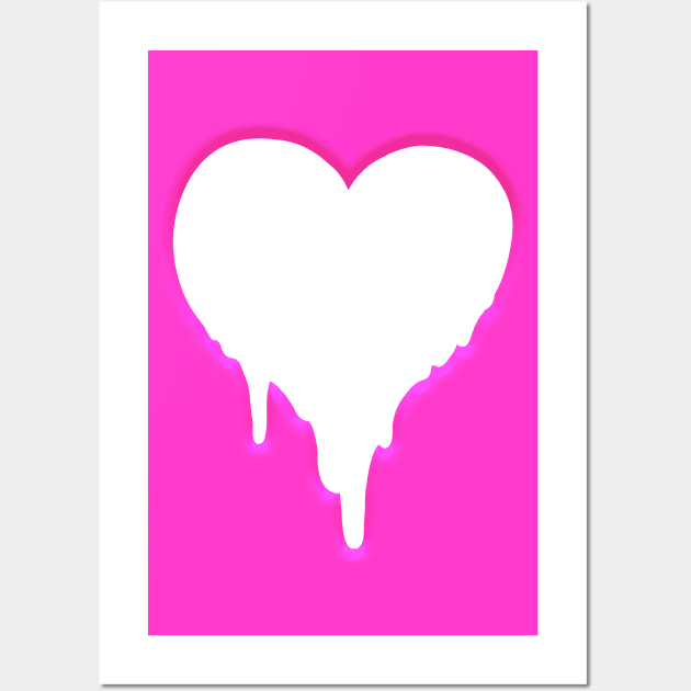 MELTY HEART INVERTED GRADIENT GREETING CARD Wall Art by Angsty-angst